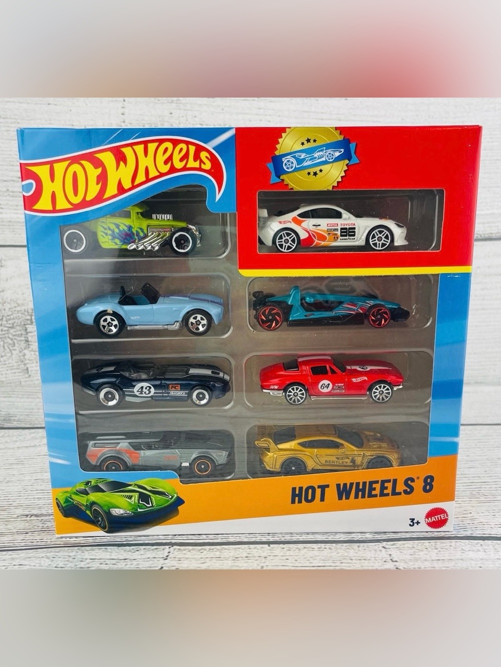 Hot Wheels 8 Pack Cars W/  Exclusive Toyota GR86 Cup HPV78-NO723 - NEW